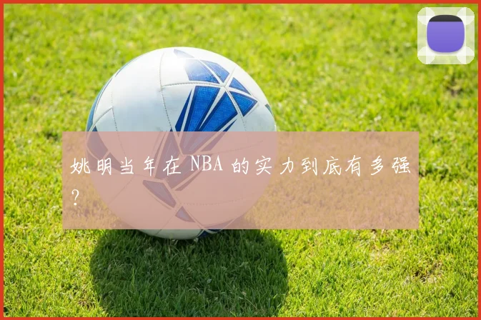 姚明当年在 NBA 的实力到底有多强?